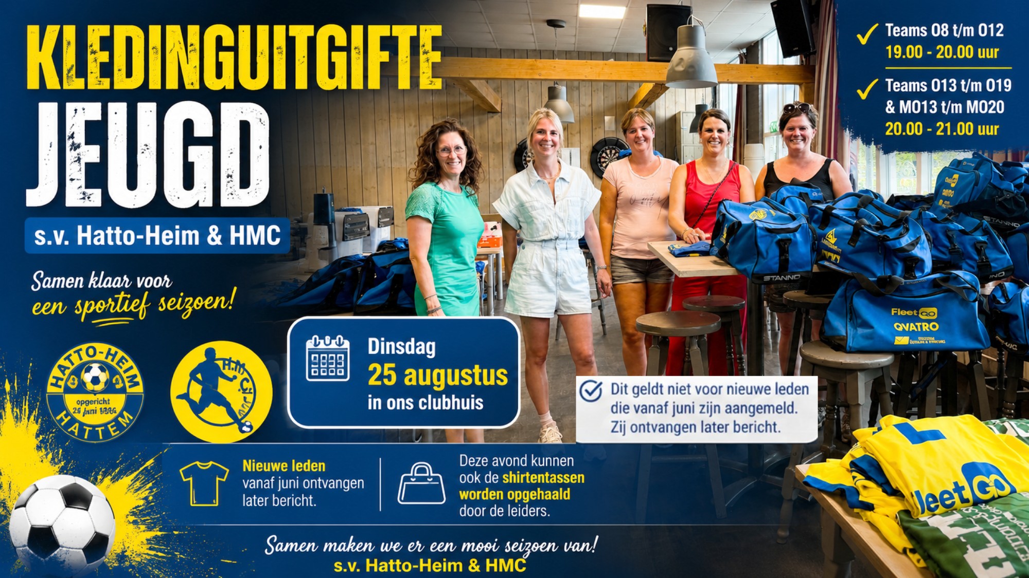 Kledinguitgifte jeugd s.v. Hatto-Heim & HMC