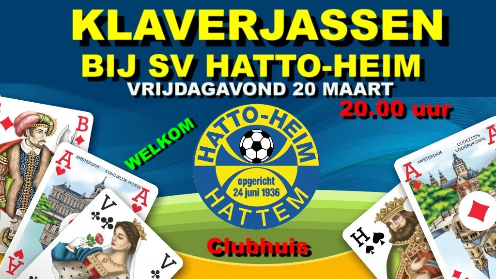 ♣️♦️ Klaverjassen bij s.v. Hatto-Heim ♠️♥️