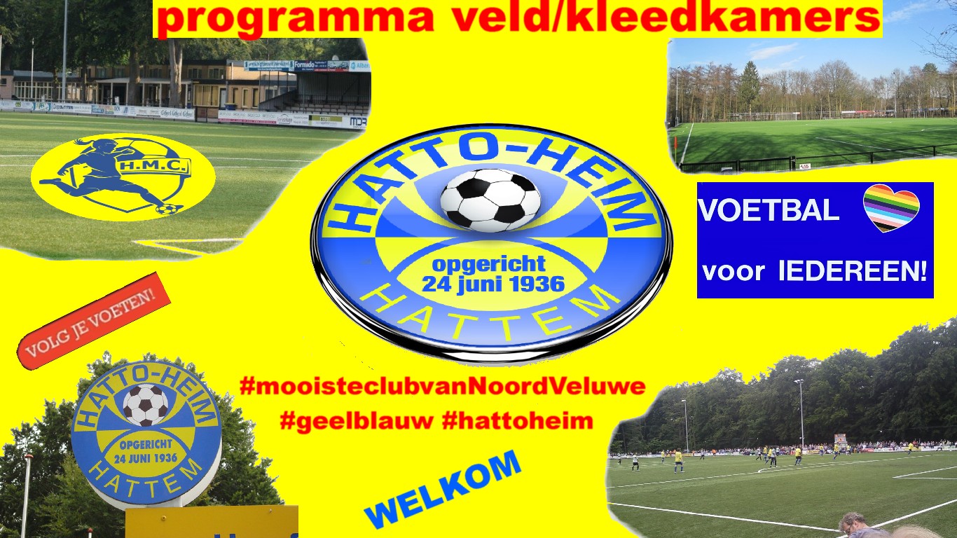 Programma zaterdag 26 september op sportpark ’t Achterveen