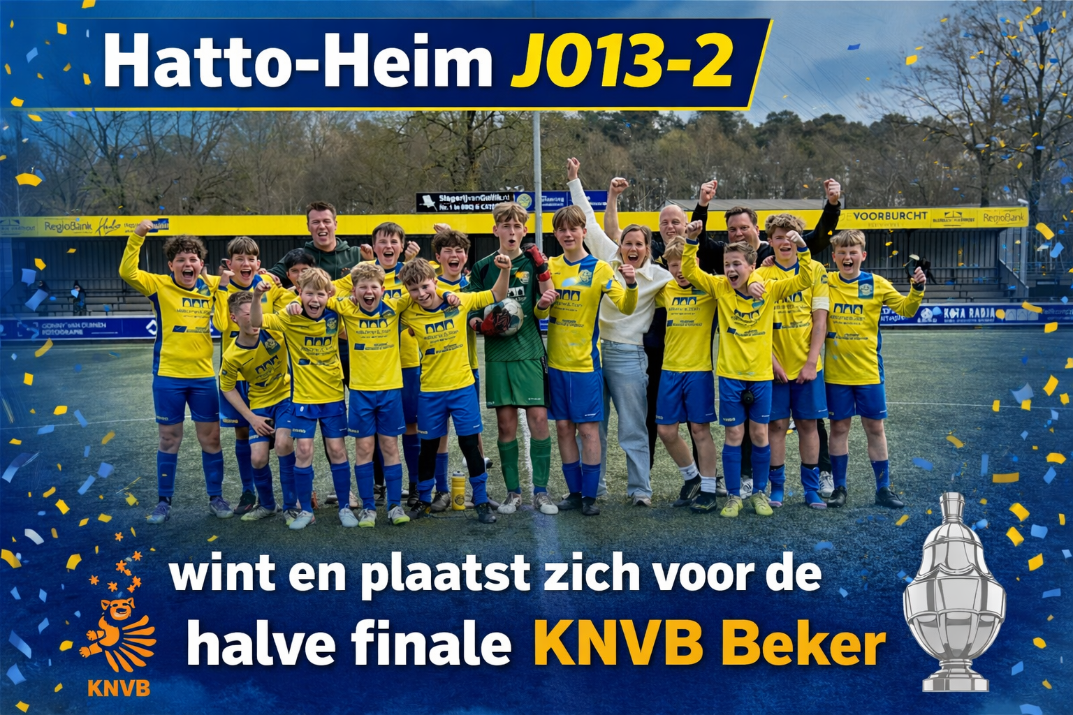 Sv Hatto-Heim JO13-2 door naar de halve finale🏆 na zinderend slot!
