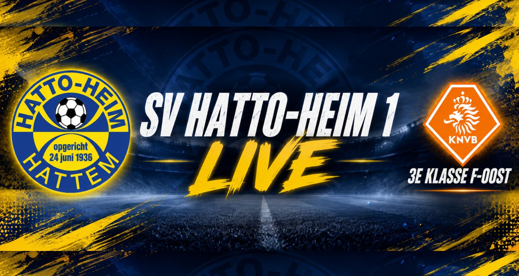 Nieuw bij s.v. Hatto-Heim: volg Hatto-Heim 1 via de nieuwe app!
