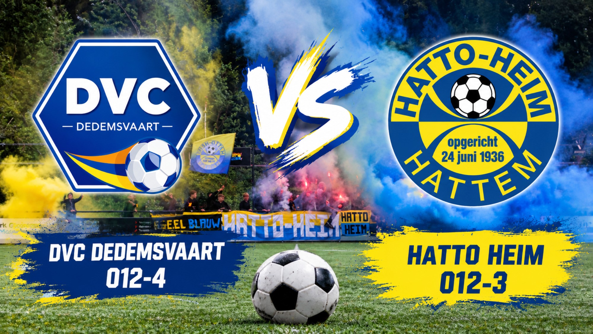 DVC Dedemsvaart O12-4 – Hatto Heim O12-3