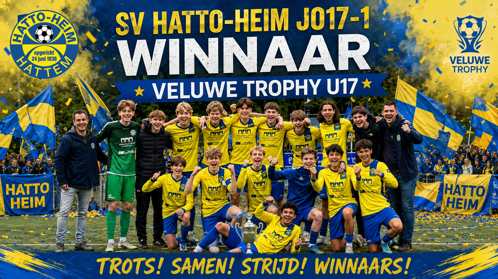 SV Hatto-Heim JO17-1 winnaar van de Veluwe Trophy U17 🏆