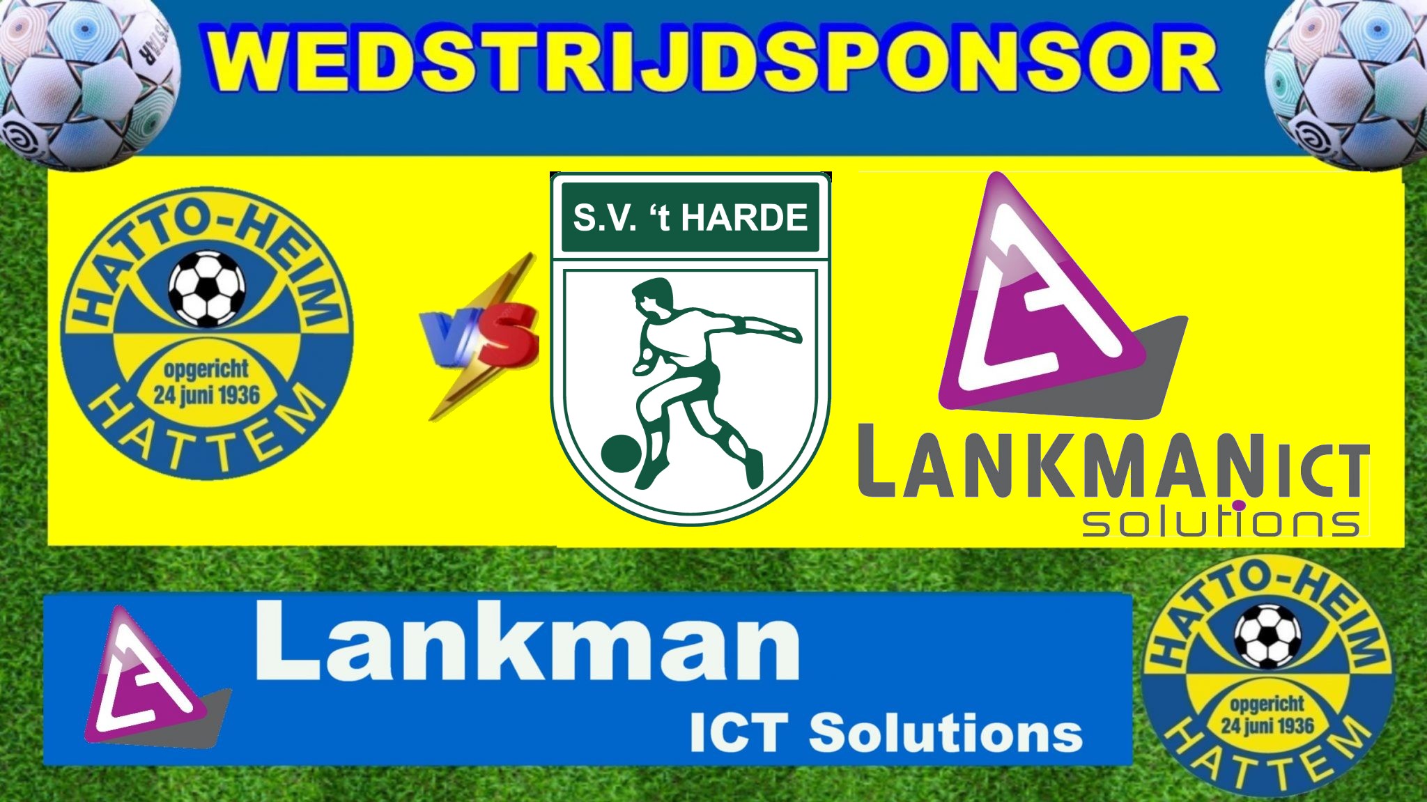 Wedstrijdsponsor s.v. Hatto-Heim - 't Harde is Lankman ICT Solutions