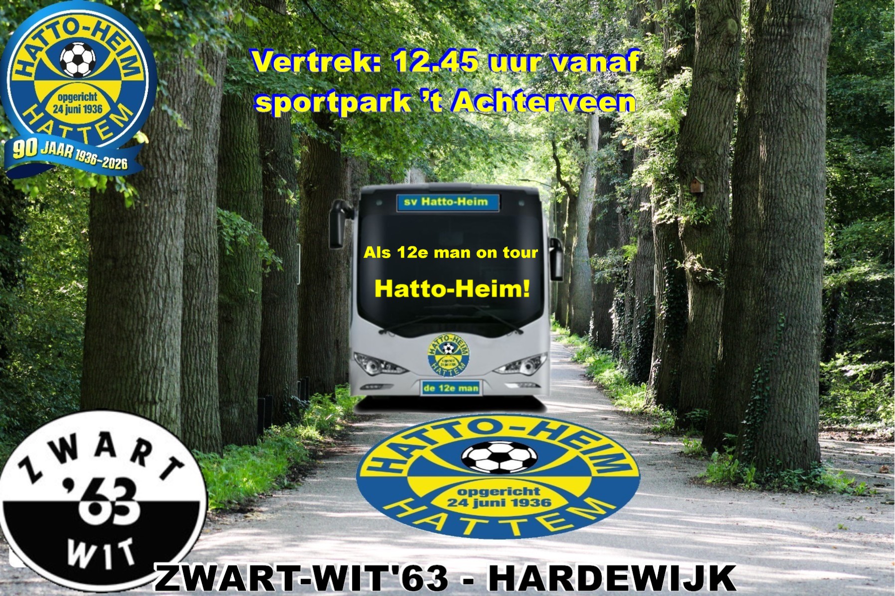 🚌 Supporters bus naar Harderwijk! ⚽