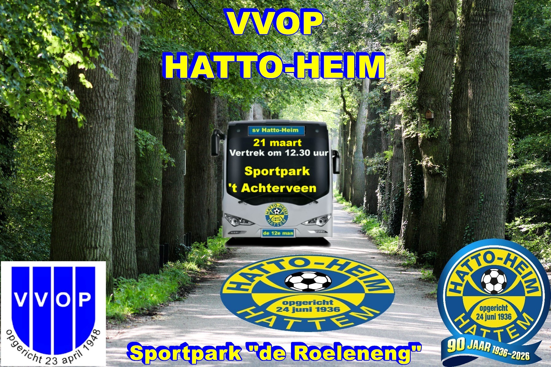 🚌 Supporters bus naar  Voorthuizen! ⚽