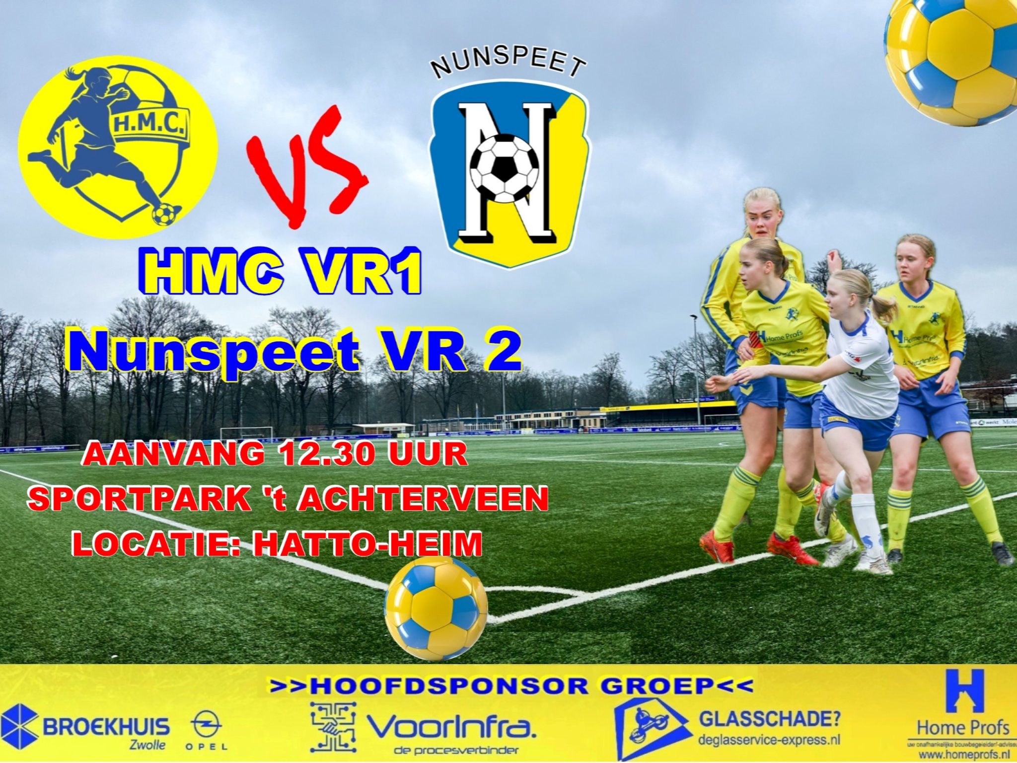 HMC Vrouwen 1 ontvangt de dames uit Nunspeet