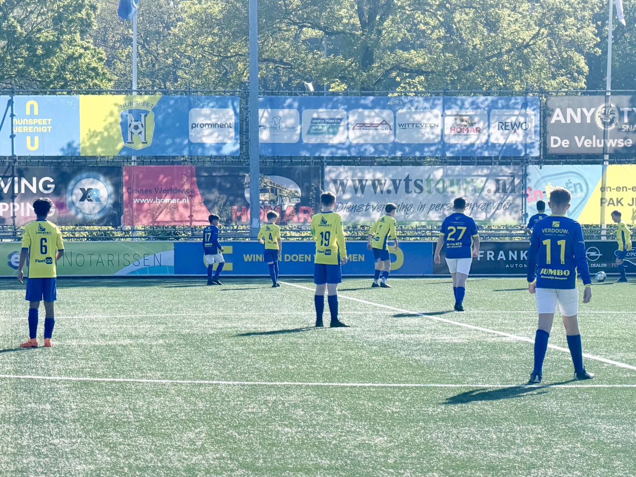 Sv Hatto-Heim JO13-2 neemt overtuigend 3 punten mee uit Nunspeet