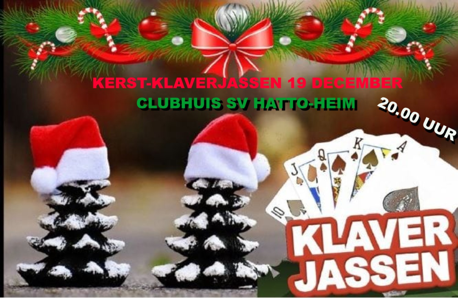 Kerst-Klaverjassen in ons clubhuis ♥️♣️♦️♠️
