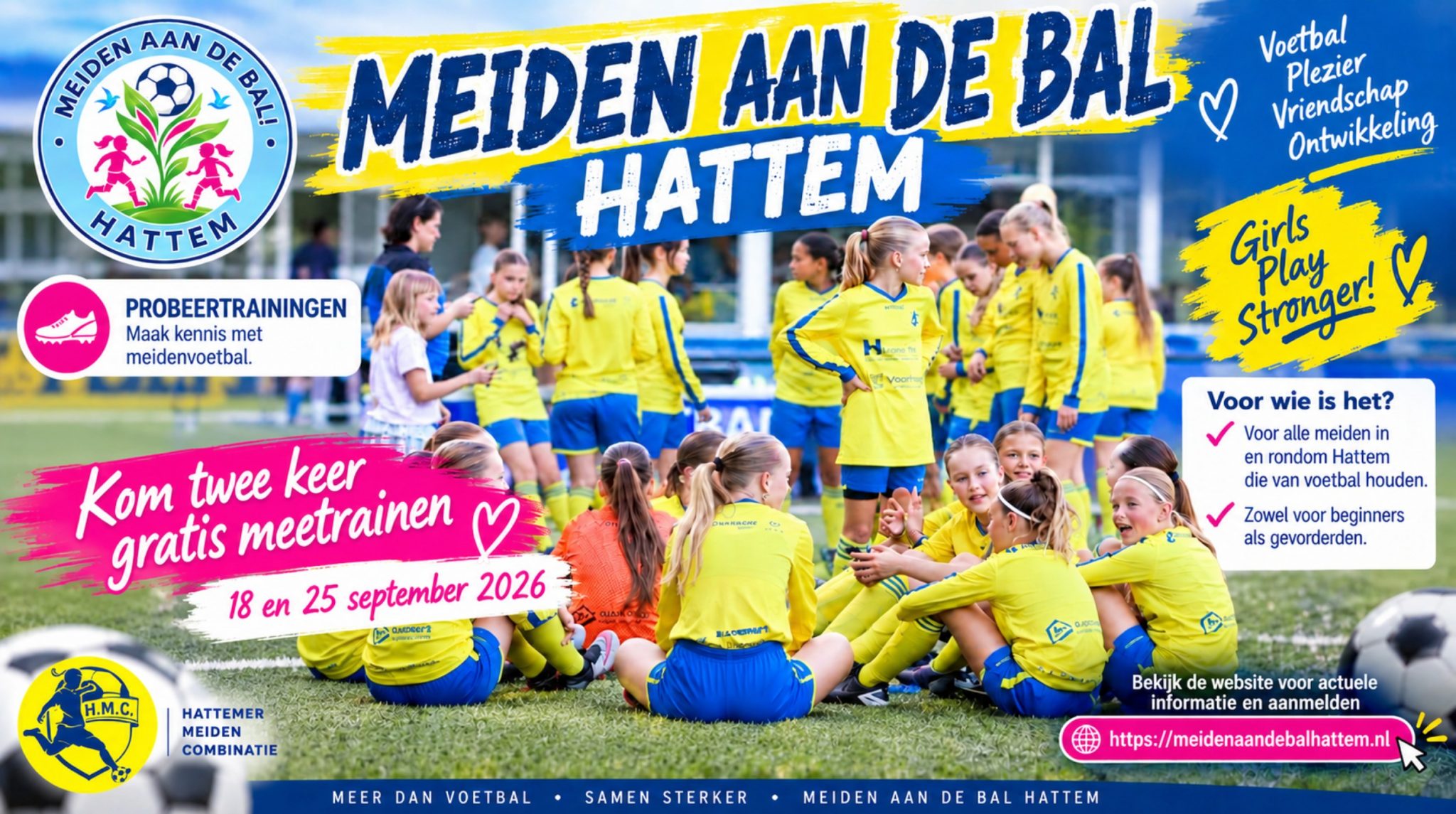 Uitnodiging: Meiden aan de bal Hattem!