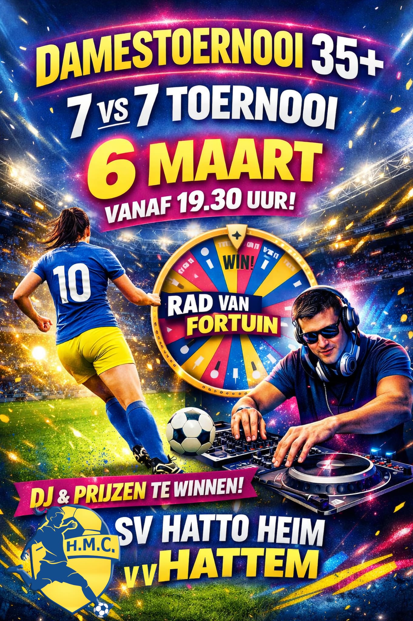 ⚽🎉 Dames 35➕ Voetbaltoernooi bij HMC! 🎉⚽