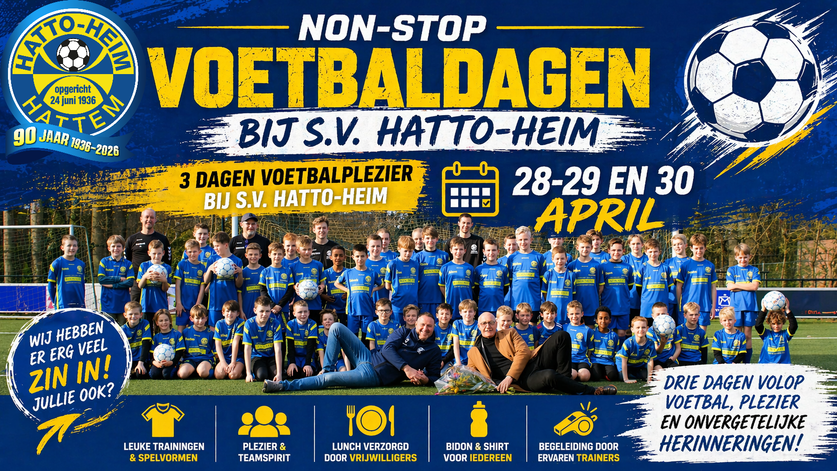 ⚽ NON-STOP Voetbaldagen bij s.v. Hatto-Heim ⚽