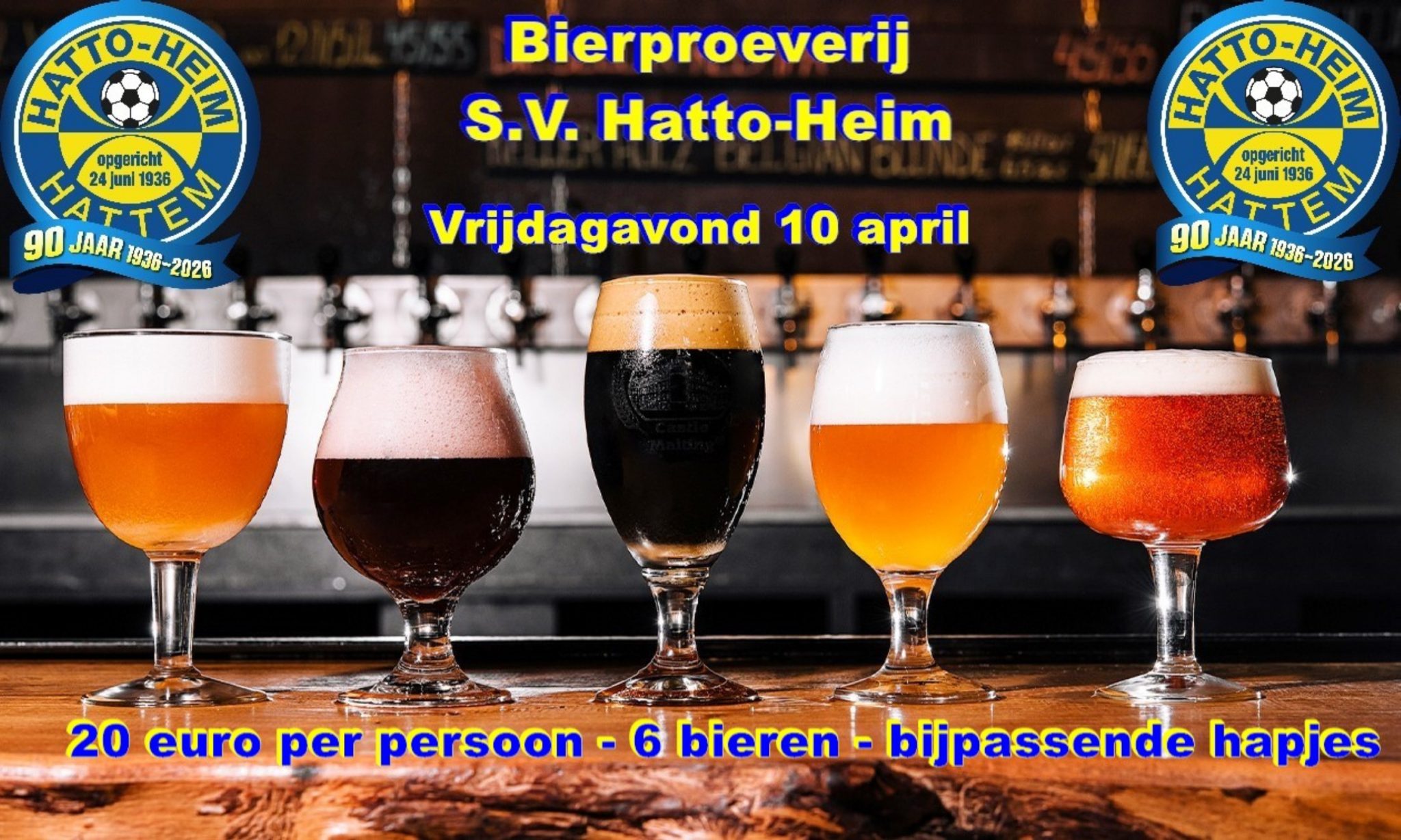 🍺 BIERPROEVERIJ  bij s.v. Hatto-Heim 🍺