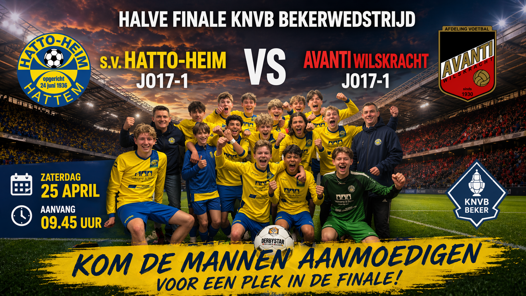 ⚽ Halve Finale KNVB Beker – De Kraker van het Seizoen!