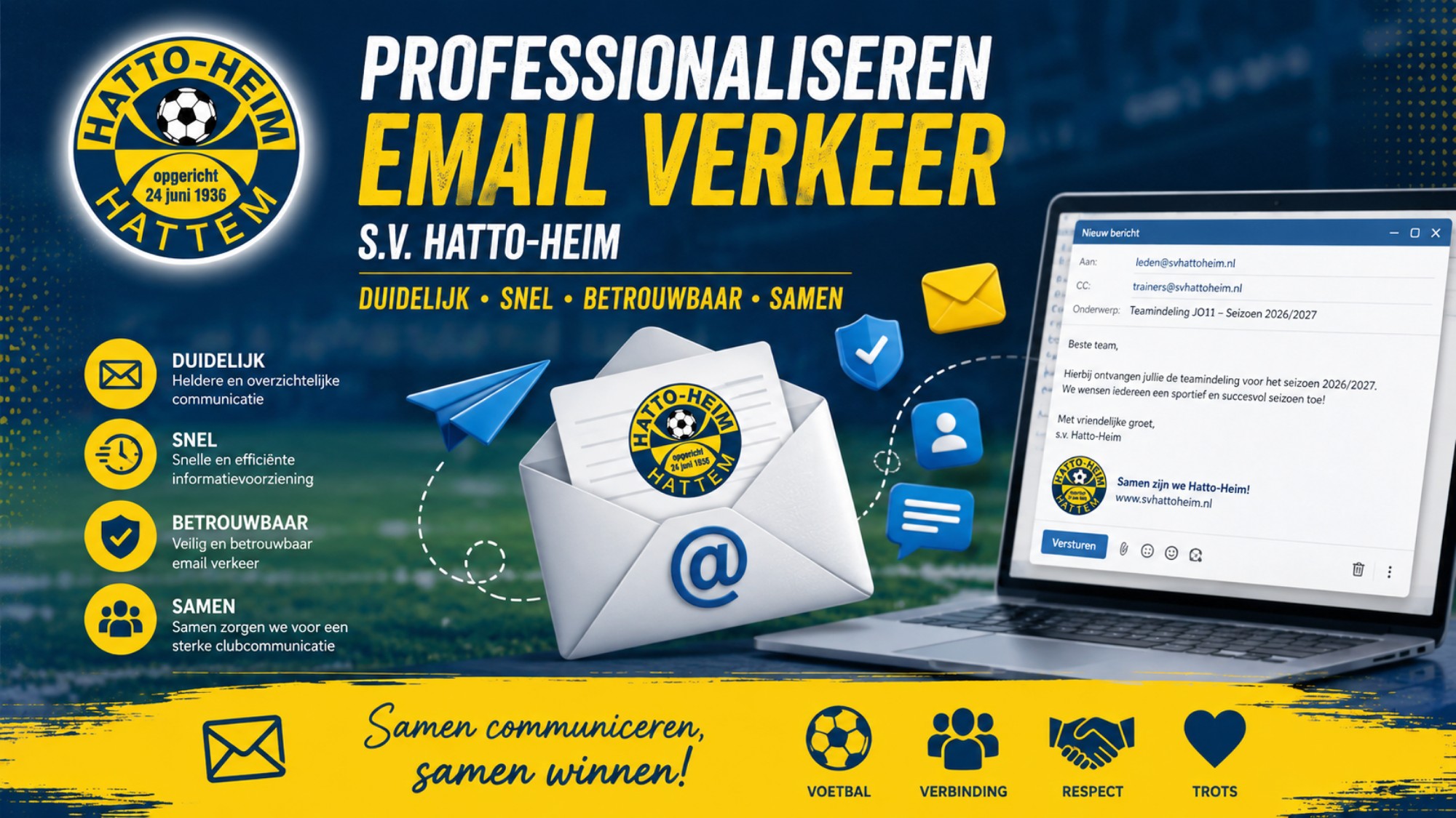 Beste leden, even het volgende................