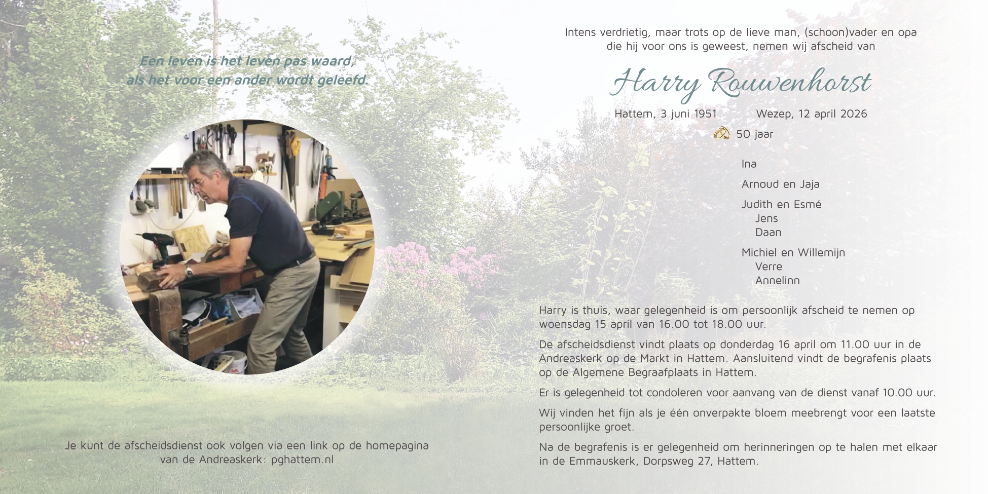 In Memoriam Harry Rouwenhorst | sv Hatto Heim