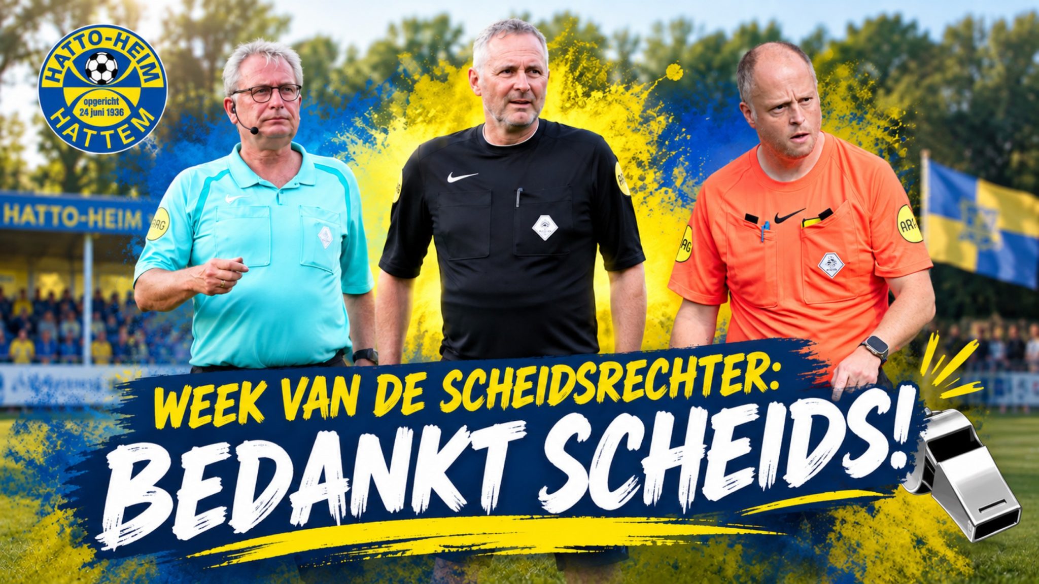 Week van de Scheidsrechter: bedankt scheids!
