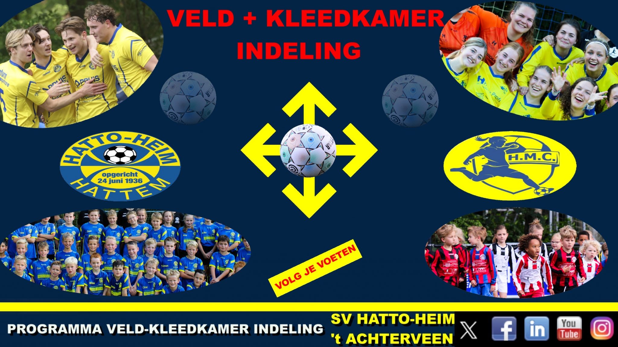Programma voor zaterdag 19 april
